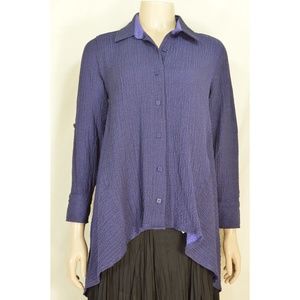 Habitat top jacket SZ S deep purple asymmetrical h